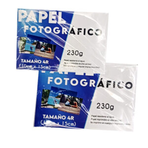 Papel Fotográfico Brillante 4R 230 gr/m2 x 100 Hojas