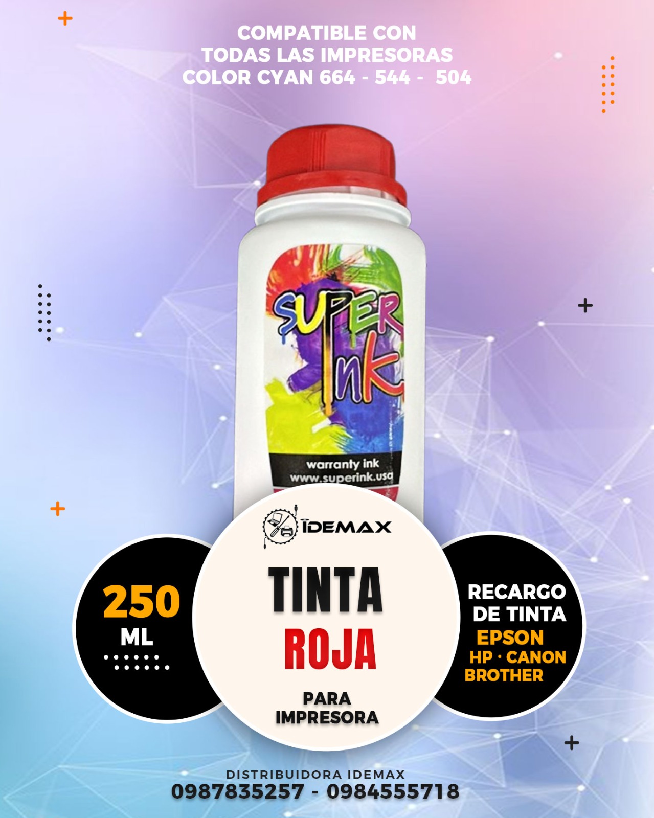 Tinta Roja Superink 250 ML