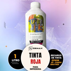 TINTA ROJA SUPERINK 1 LITRO