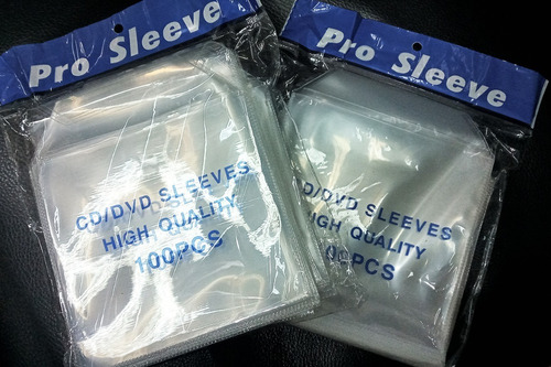 MICA PLÁSTICA TRANSPARENTE PARA CD x 100u