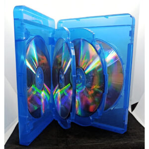 CAJA DE BLU RAY 14 MM 6 DISCOS AZUL