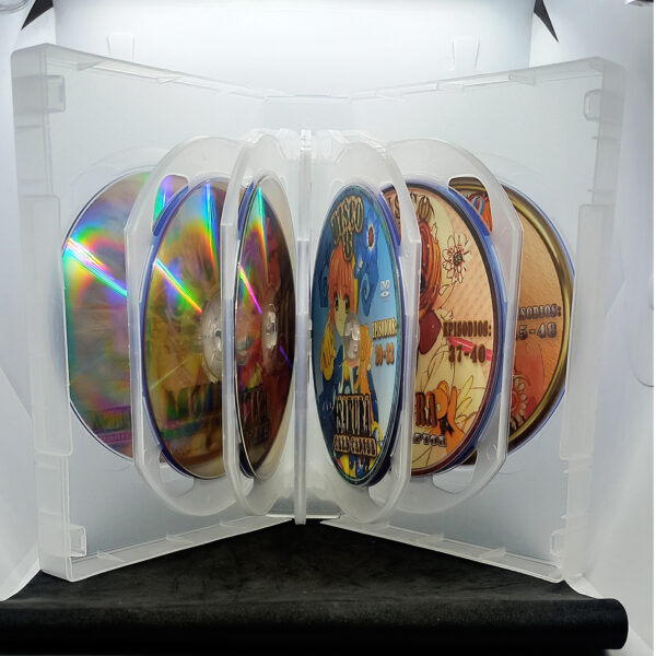 CAJA DVD 39 MM 12 DISCOS TRANSPARENTE